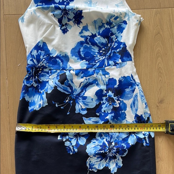 MAEVE Blue & White Floral Cotton Dress | Sleeveless Midi Sundress | Size 4 US - Picture 14 of 16